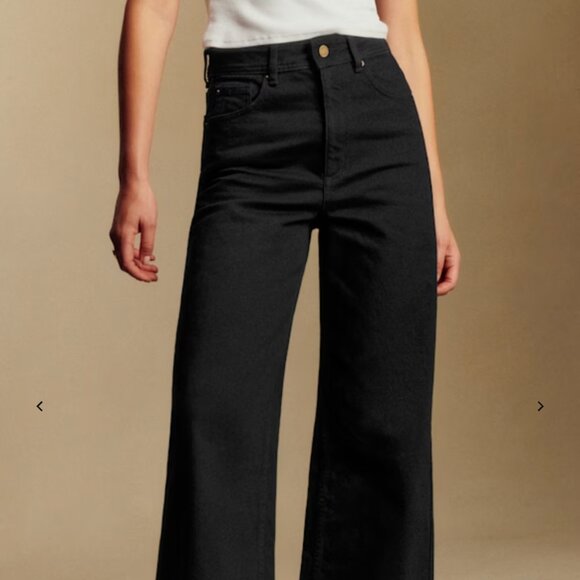 Sezane Le Crop Black - Size 2 - Picture 2 of 9
